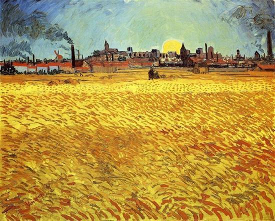 ���Van Gogh Vincent - Summer Evening Wheatfield with Setting Sun