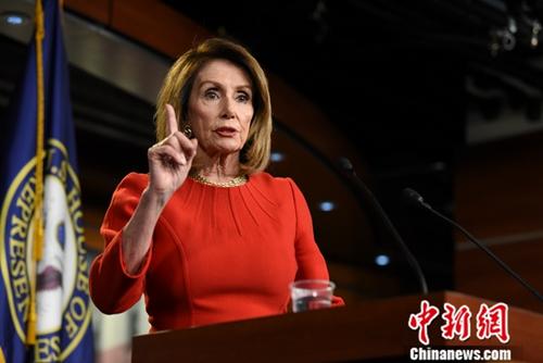 资料图:美国国会众议院议长、民主党人佩洛西。<a target='_blank' href='http://www.chinanews.com/'>中新社</a>记者 陈孟统 摄 点击进入下一页